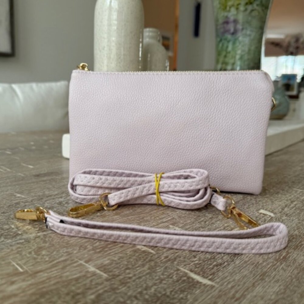 Riley Vegan Crossbody Blush Pink NWOT